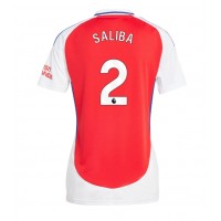 Maglie da calcio Arsenal William Saliba #2 Prima Maglia Femminile 2024-25 Manica Corta